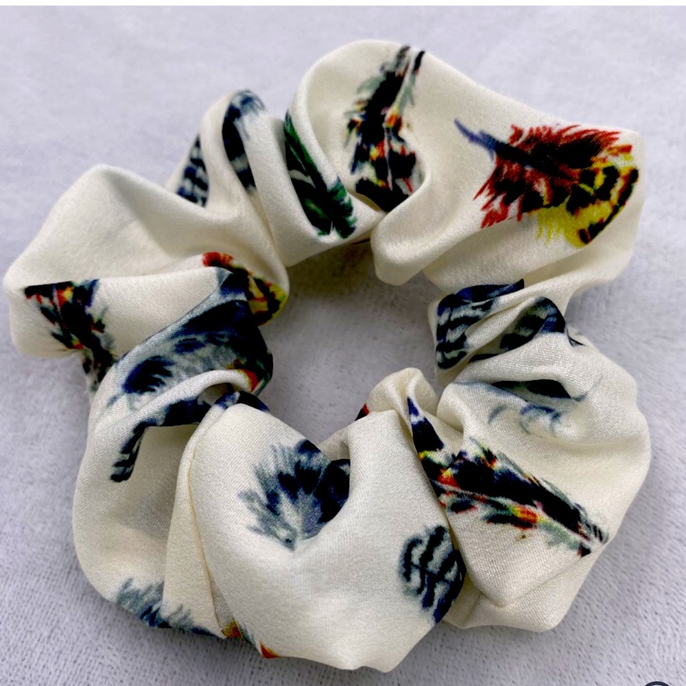 Feather Scrunchie